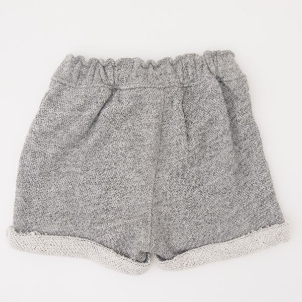 NEW babyGap Marled Cuff Shorts in Grey Marl (back)