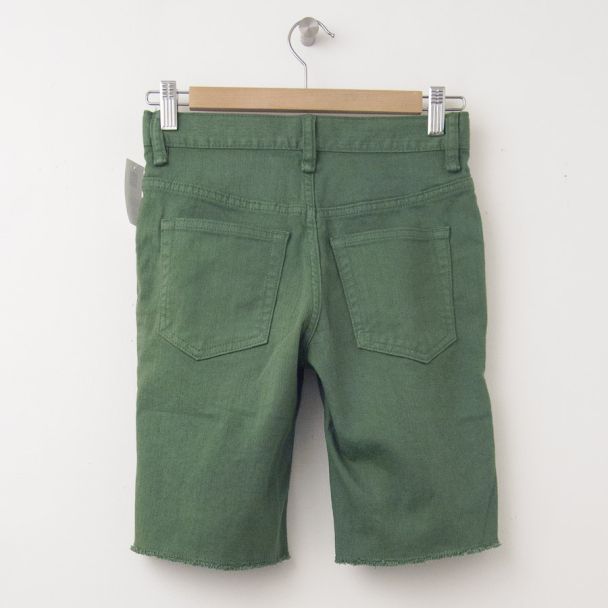 NEW GapKids Boy's 1969 Denim Cut-Off Shorts in Jungle Green (back)