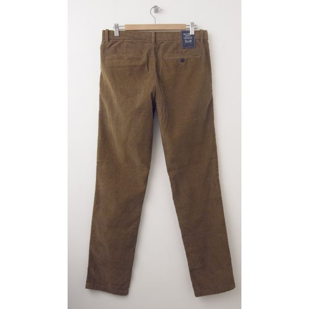 NEW Gap Tailored Cord Slim Fit Wide Wale Corduroy Pants in Palamino Brown (back)