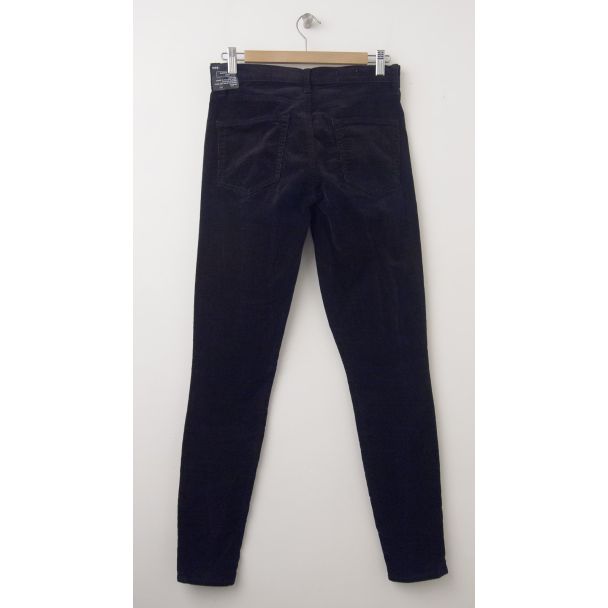 NEW Gap 1969 Always Skinny High-Rise Cords Corduroy Pants in True Black (back)