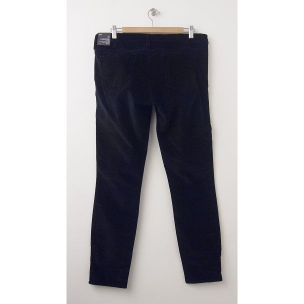 NEW Gap 1969 Velvet Always Skinny Pants in True Black (back)