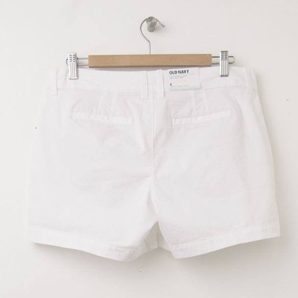 NEW Old Navy 5" Twill Shorts in Bright White