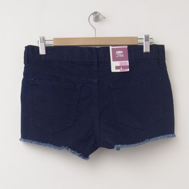 NEW Old Navy The Diva Indigo Denim Cut-Off Shorts in Rinse