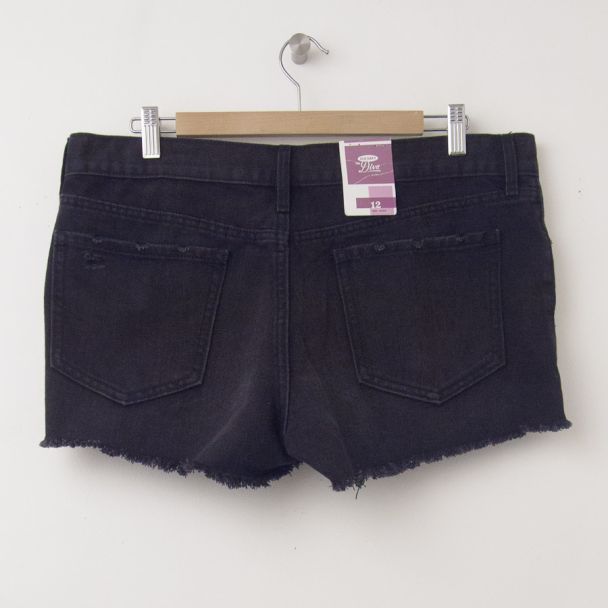 NEW Old Navy The Diva Distressed Denim Cut-Off Shorts in Midnight