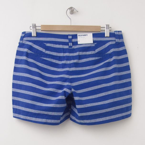 NEW Old Navy Printed 5" Shorts in Blue Stripe
