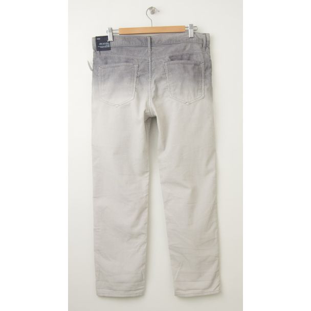 NEW Gap 1969 Dip Dye Sexy Boyfriend Cords Corduroy Pants in Grey (back)