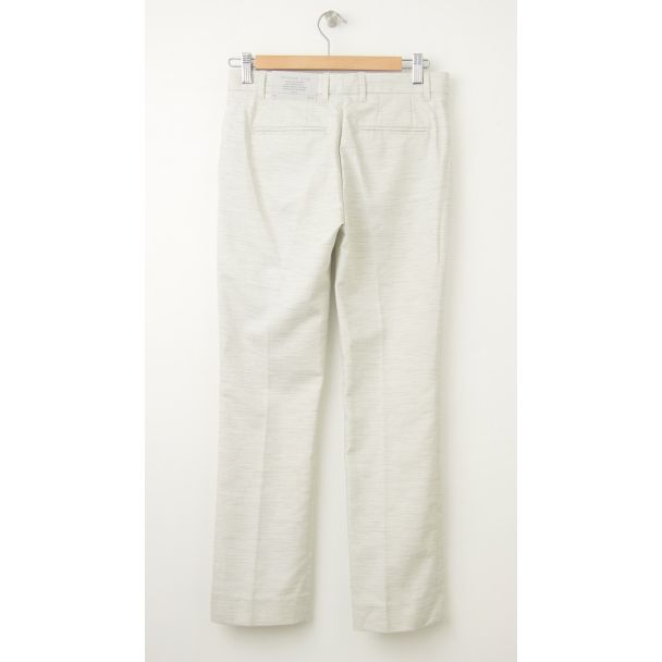 NEW Gap Heathered Tailored Crop Pants in Medium Grey Heather (back)