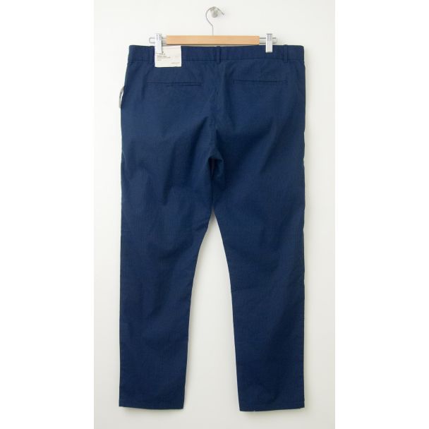 NEW Gap Thin-Stripe Skinny Crop Pants in Deep True Navy (back)