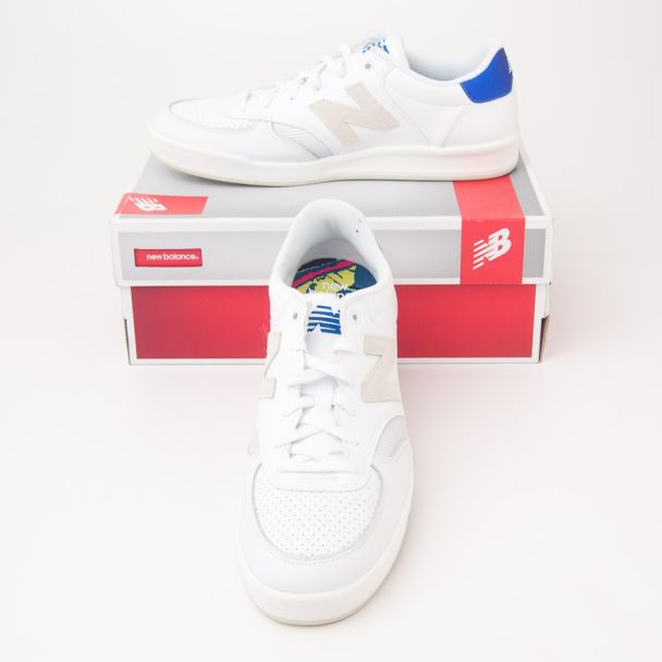 New Balance Men's 300 Graffiti Court Classic Shoes Sneakers in White CRT300DJ