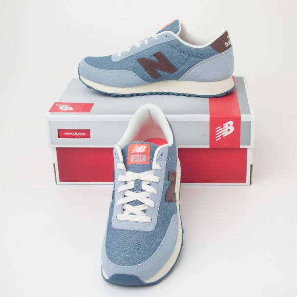 New Balance Womens Vintage Indigo Pack 501 Classic Running Shoes Blue WL501IBG