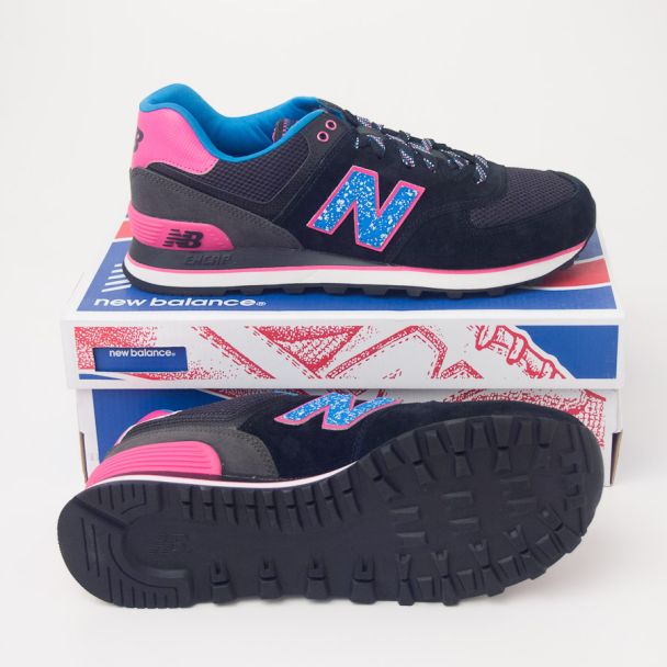 New Balance Women's Outside In 574 Classics Running Shoes in Black WL574OIC 