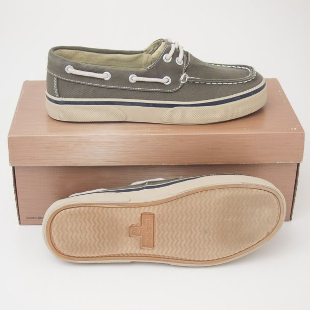 Thom McAn Burnham Twill Dock Boat Shoes in Brown
