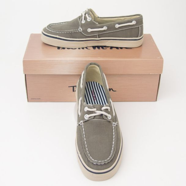 Thom McAn Burnham Twill Dock Boat Shoes in Brown