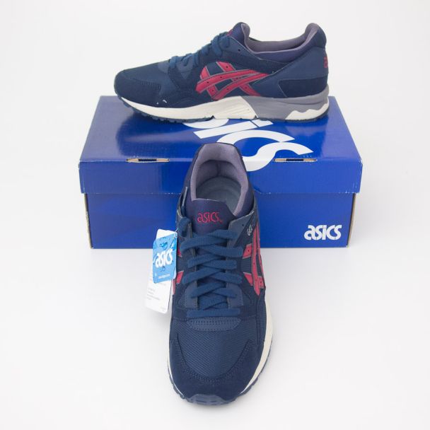 Asics Men's Gel-Lyte V Running Shoes HD50Y-5025 in Navy/Burgundy