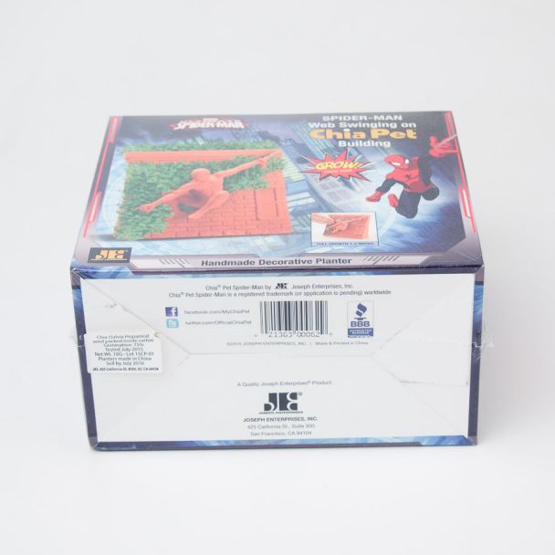 Chia Pet Spider-Man Web Swinging on Building Decorative Planter
