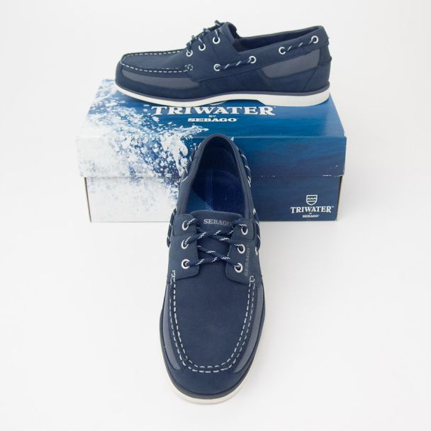 Triwater by Sebago Crest Vent Boat Shoes B80711 in Mariner Blue