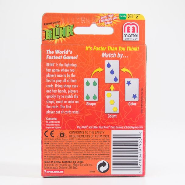 Mattel Blink Card Game