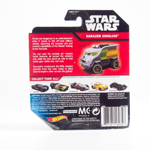 Mattel Hot Wheels Star Wars Garazeb Orrelios Car