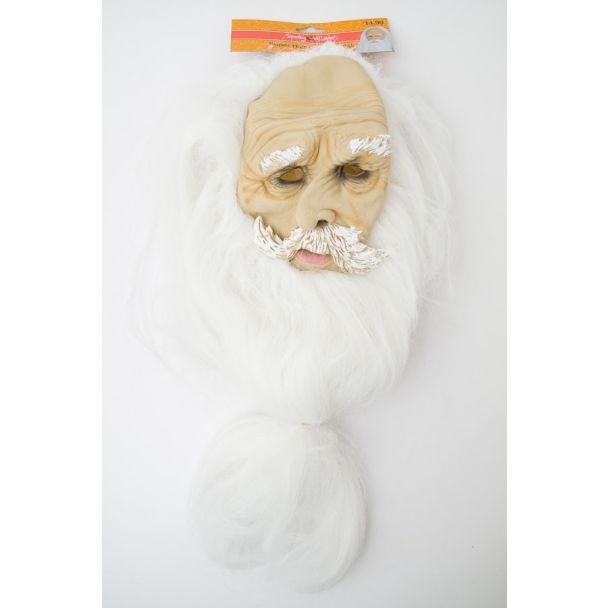 Spooky Village Super Hair Classic Mask for Adults in White