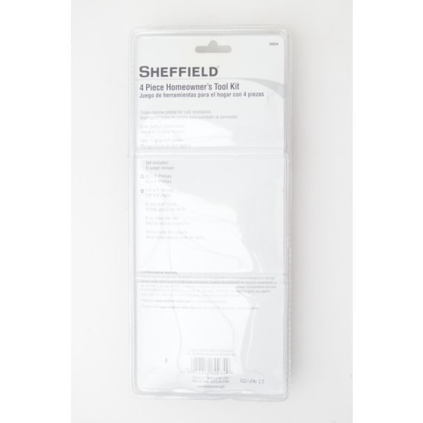 Sheffield 4 Piece Homeowners Toolkit 60034