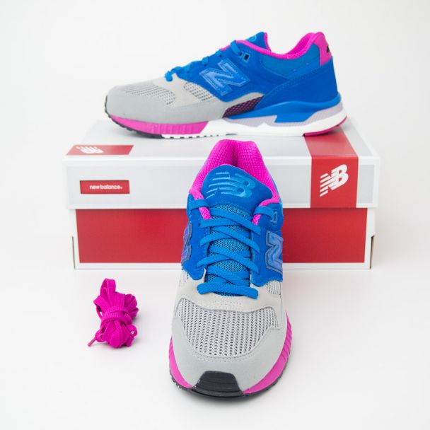 New Balance Women's 530 Bionic Boom Running Shoes W530RTC in Gray/Sonic Blue/Azalea