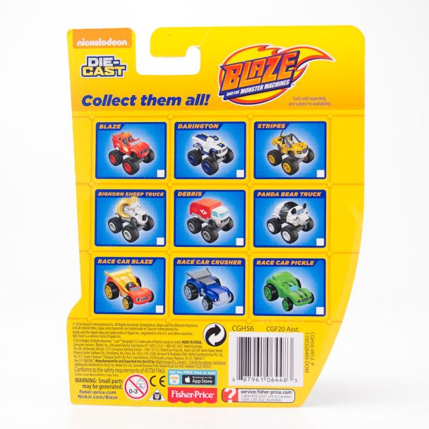 Fisher-Price Nickelodeon Blaze and the Monster Machines Stripes Diecast Truck