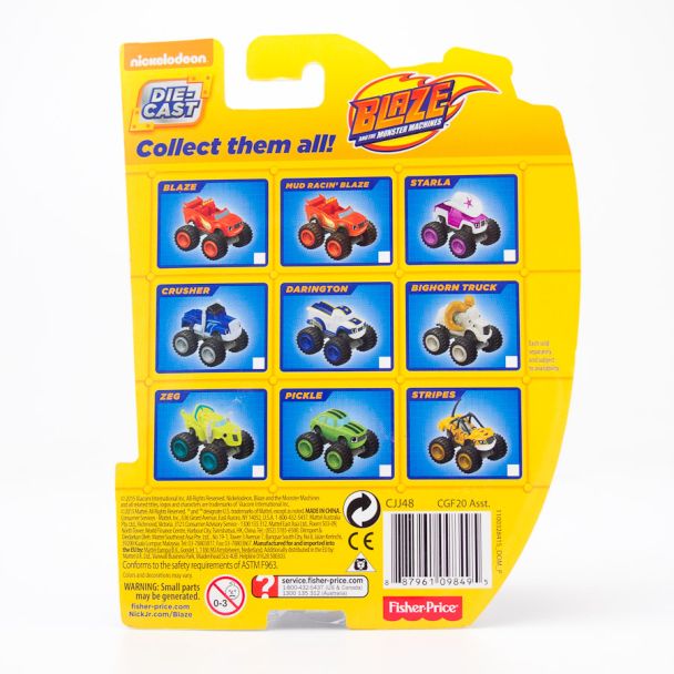 Fisher-Price Nickelodeon Blaze and the Monster Machines Blazing Speed Blaze Diecast Truck