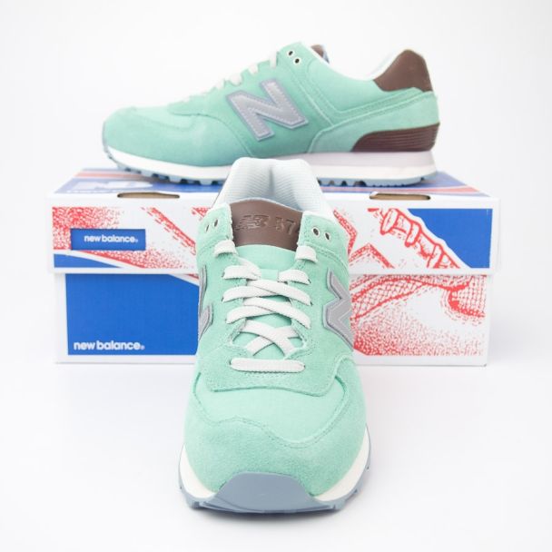 New Balance Women's Beach Cruiser 574 Classics Running Shoes WL574BEC in Aqua