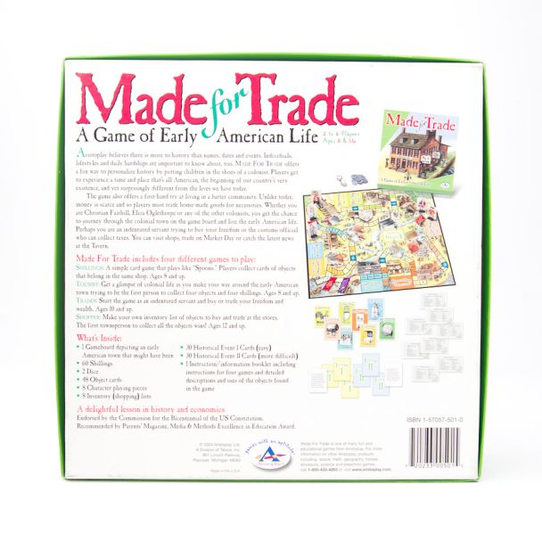 Aristoplay Made for Trade: A Game of Early American Life