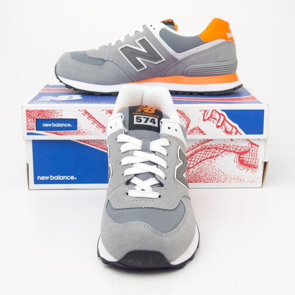 New Balance Men's Core Plus 574 Classics Running Shoes ML574CPL in Grey