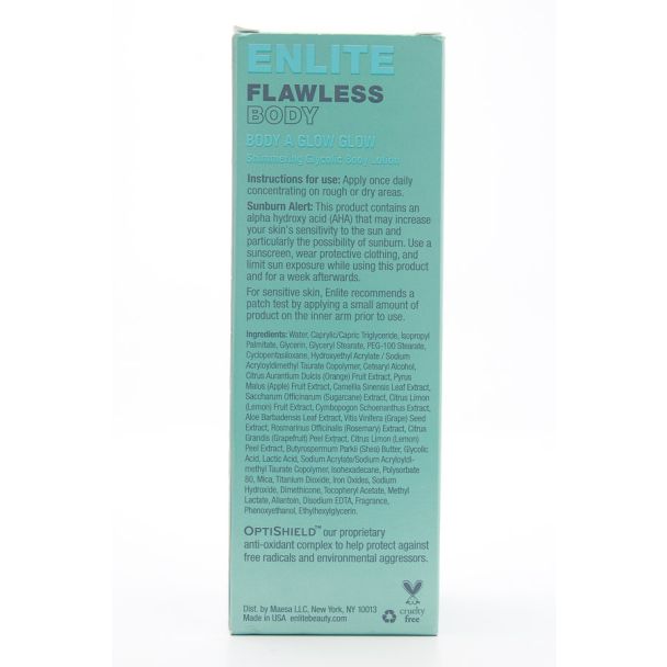 Enlite Flawless Body Body A Glow Glow Shimmering Glycolic Body Lotion 6.7 fl oz