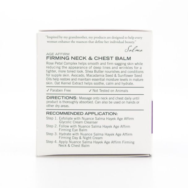 Nuance Salma Hayek Age Affirm Firming Neck & Chest Balm 1.7 fl oz