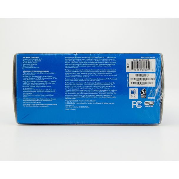 Linksys AC1200 MAX Wi-Fi Range Extender RE6500