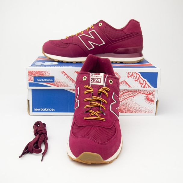 New Balance Men's Outdoor 574 Classics Running Shoes ML574HRA in Sedona Red