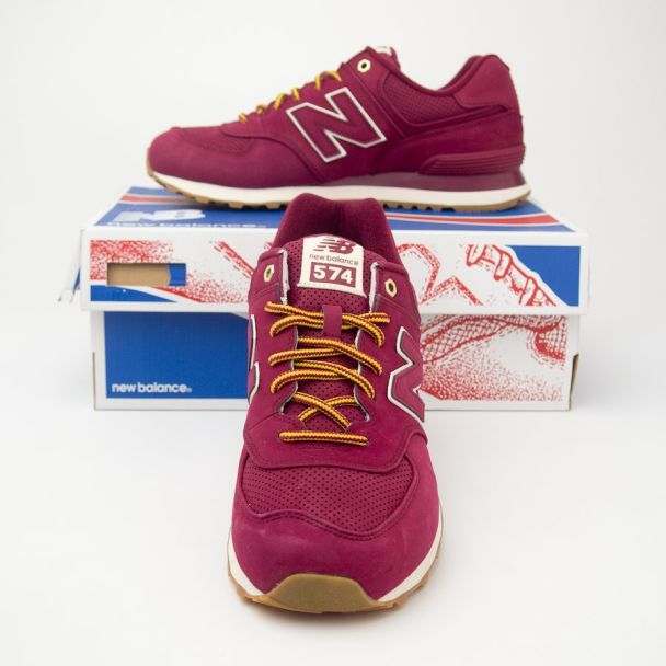 New Balance Men's Outdoor 574 Classics Running Shoes ML574HRA in Sedona Red