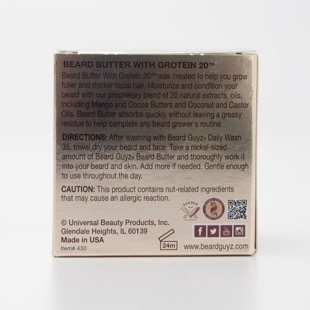 Beard Guyz Beard Butter with Grotein 20 4 oz