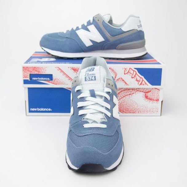 New Balance Women's Core Plus 574 Classics Running Shoes WL574CC Deep Porcelain Blue