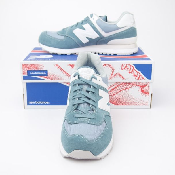 New Balance Men's 574 Classics Running Shoes ML574SEG in Citadel 