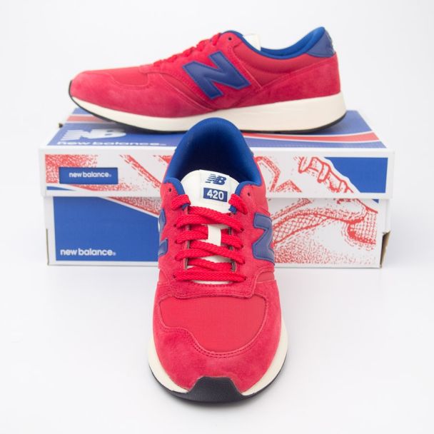New Balance Men's Re-Engineered Suede 420 Running Shoes MRL420SC in Red