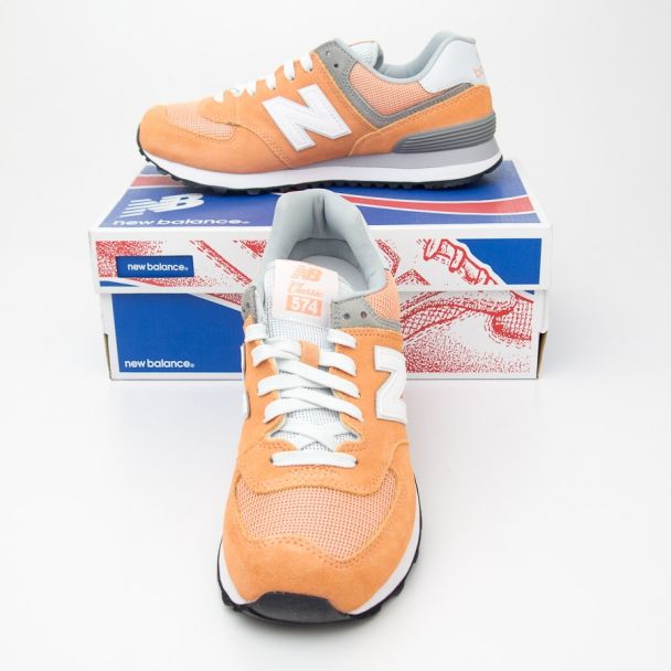 New Balance Women's Core Plus 574 Classics Running Shoes WL574CB in Sahara Sunset