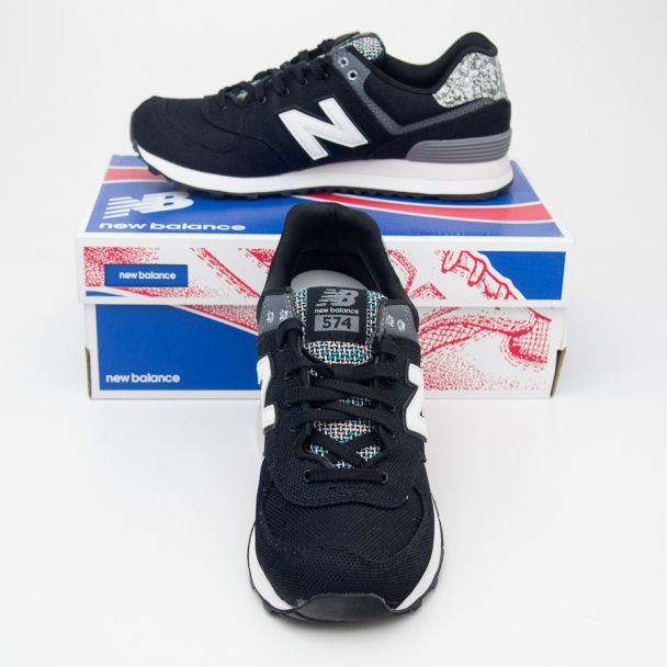 New Balance Women's Art School 574 Classics Running Shoes WL574ASB in Black