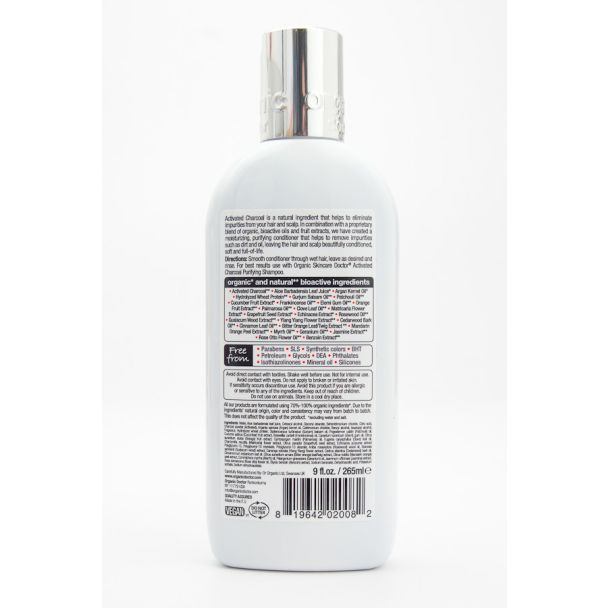 Organic Doctor Bioactive Haircare Activated Charcoal Purifying Conditioner 9 fl oz