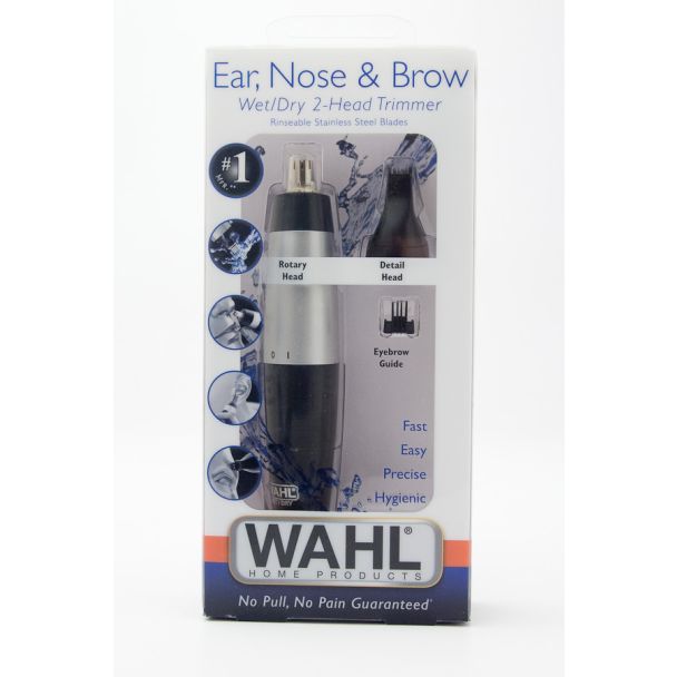 Wahl Ear, Nose & Brow Wet/Dry 2-Head Trimmer 5560-2101