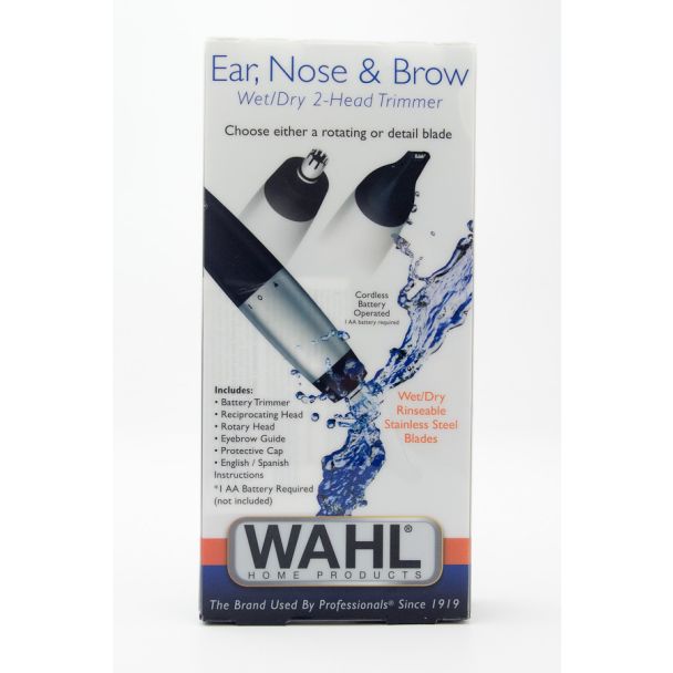 Wahl Ear, Nose & Brow Wet/Dry 2-Head Trimmer 5560-2101