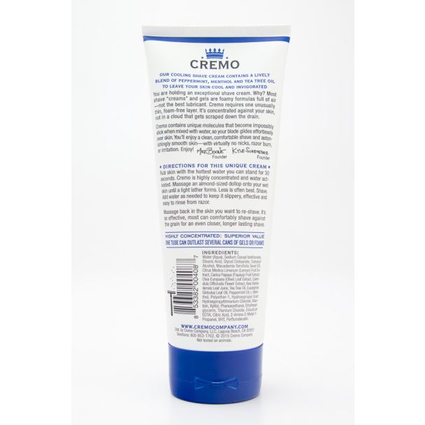 Cremo Cooling Concentrated Shave Cream 6 fl oz