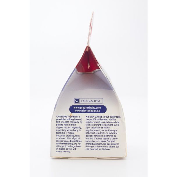 Playtex PlayTex NaturaLatch 2 Silicone Nipples - Fast - 3-6 M+