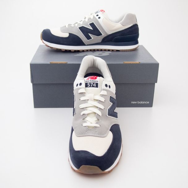 New Balance Men's Retro Sport 574 Classics Running Shoes ML574RSC in Navy
