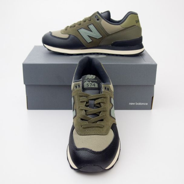 New Balance Men's Featured 574 Classics Running Shoes ML574LHA in Covert Green