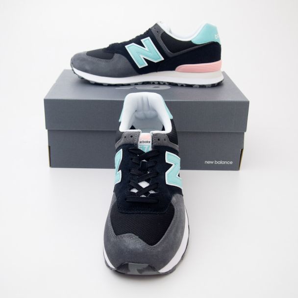 New Balance Men's Marbled Street 574 Classics Running Shoes ML574UJC in Black