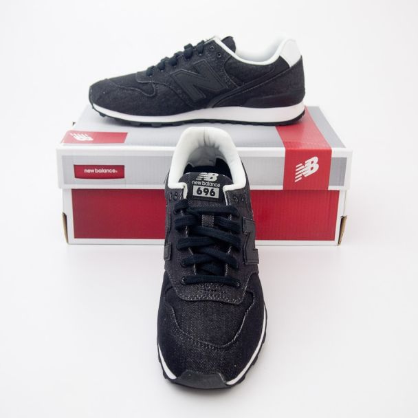 New Balance Women's Cotton Denim 696 Classics Running Shoes WL696DB in Black